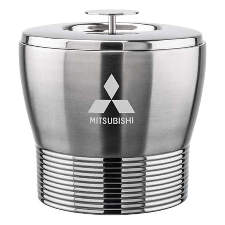 Laser Engraved Genoa Insulated Ice Bucket in Clear