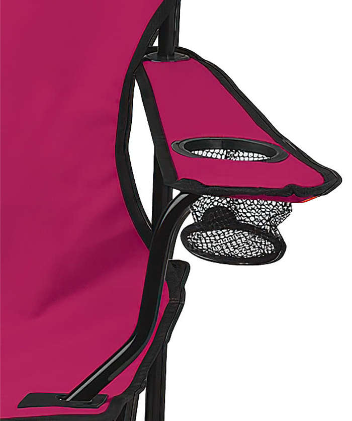 Dual Cup Holder Folding Chair with Carrying Bag