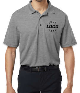 Paragon Saratoga Mini Mesh Performance Polo - Color: Heather Grey