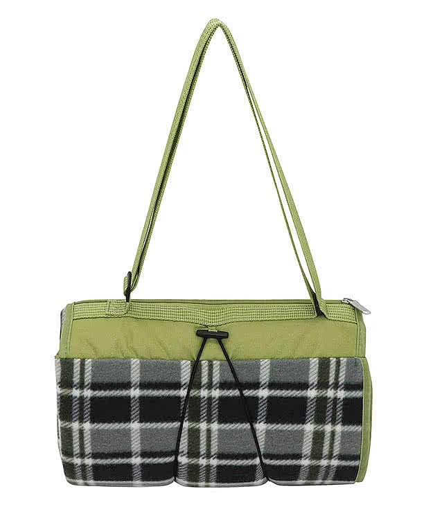 Premium Barrel Fleece Roll-Up Picnic Blanket