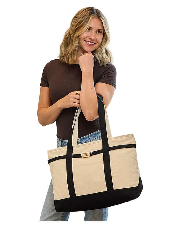 Jane Recycled Cotton Buckle Tote