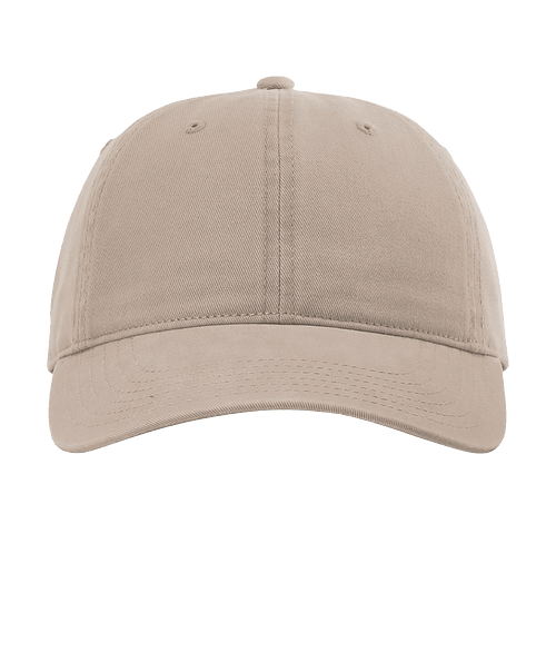 Richardson Peached Cotton Twill Baseball Hat in Dark Khaki