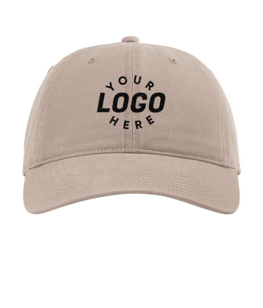 Richardson Peached Cotton Twill Baseball Hat in Dark Khaki