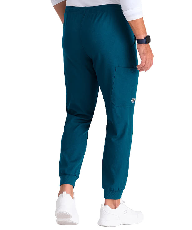 Skechers by Barco Recycled Zip-Fly 3-Pocket Jogger Scrub Pant