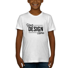 American Apparel USA-Made Youth Jersey T-shirt - Color: White