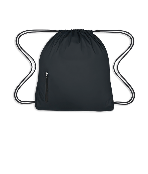 Full Color Big Muscle Sports Pack Drawstring Bag in Black