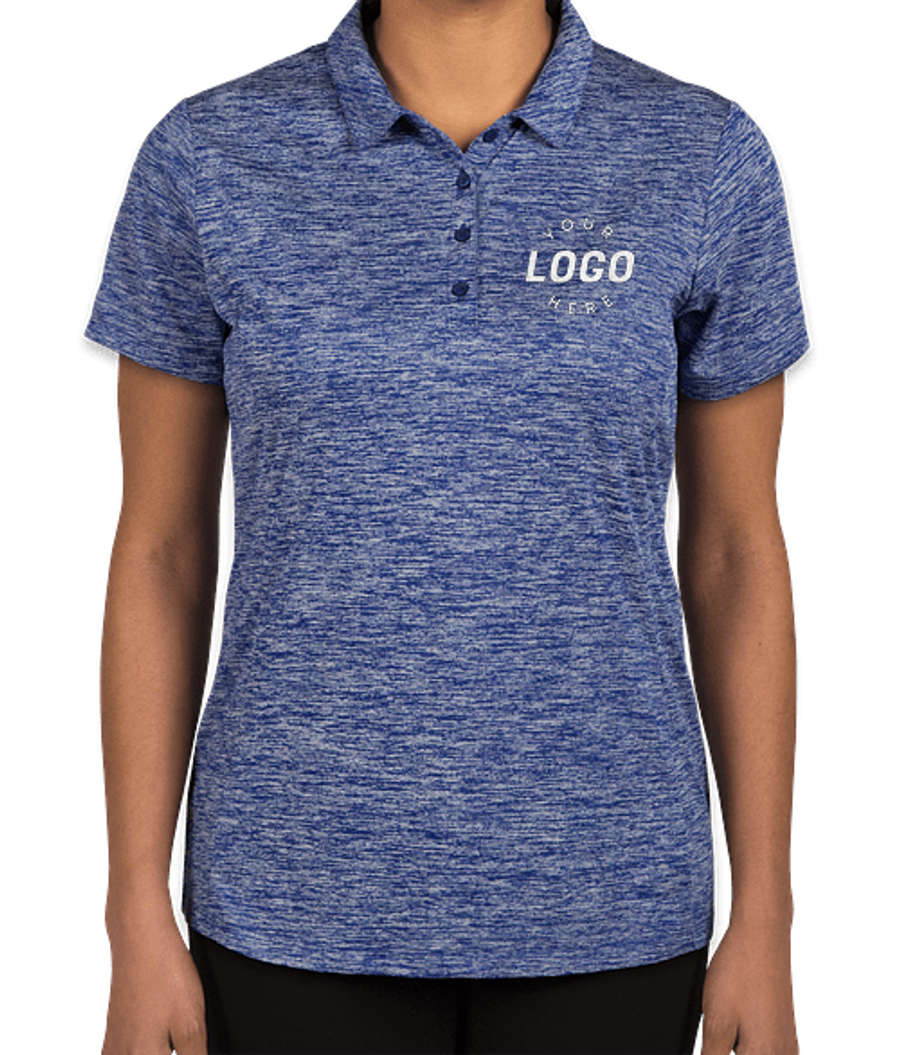 Sport-Tek Women's Electric Heather Performance Polo in True Royal Electric