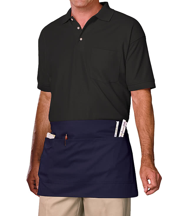Blue Generation Scotchgard Treated Four-Pocket Waist Apron - Printed