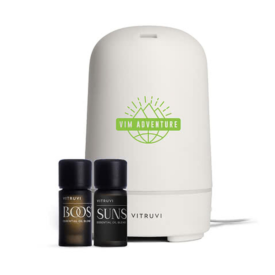 Vitruvi Glow Diffuser and Essential Oil Bundle Set in White
