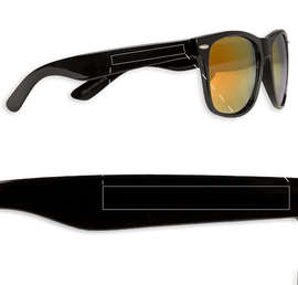 Mirrored Malibu Sunglasses - Color: Red Tint