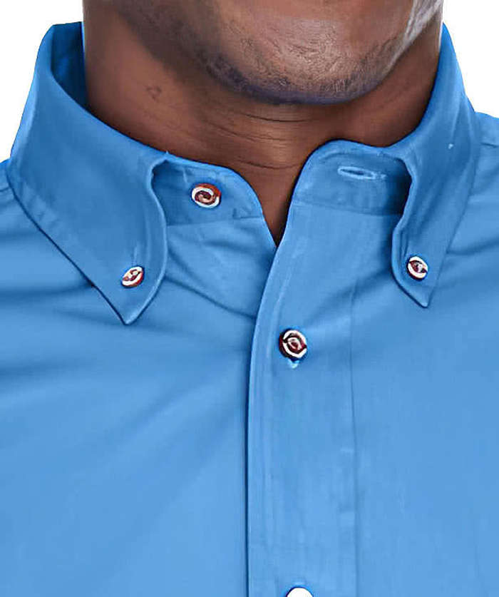 harriton dress shirts Harriton Men's Easy Blend Short-Sleeve Twill Shirt with Stain-Release Embroidery Stone / Small
