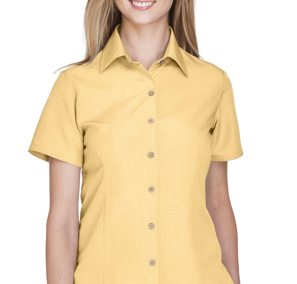 Harriton Women’s Barbados Textured Camp Shirt-default