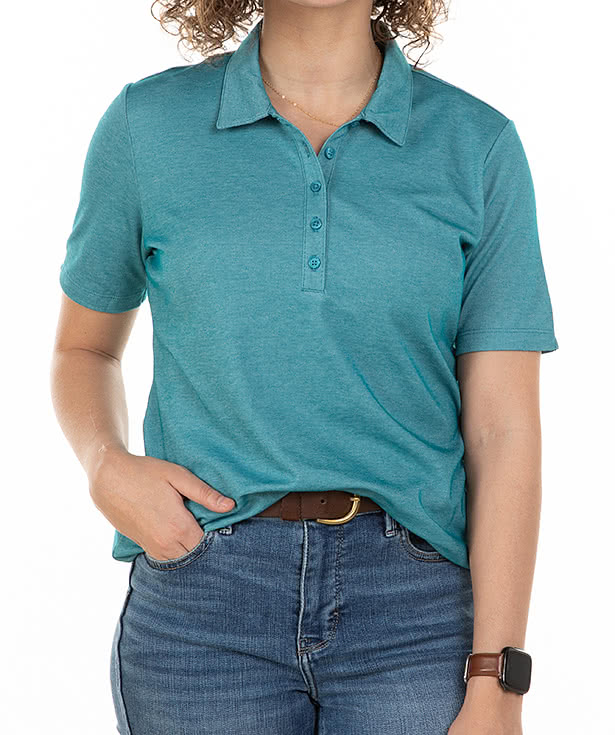 Port Authority Women's Fine Performance Pique Polo - Embroidered