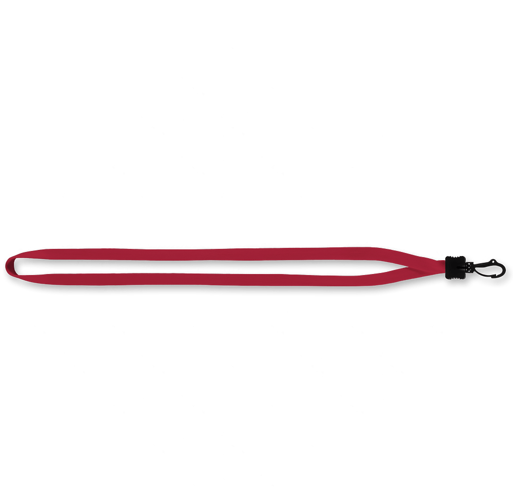 1/2" Cotton Lanyard with Plastic Clamshell and Swivel Snap Hook-default