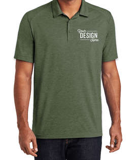 Sport-Tek Tri-Blend Performance Polo - Embroidered - Color: Forest Green Heather