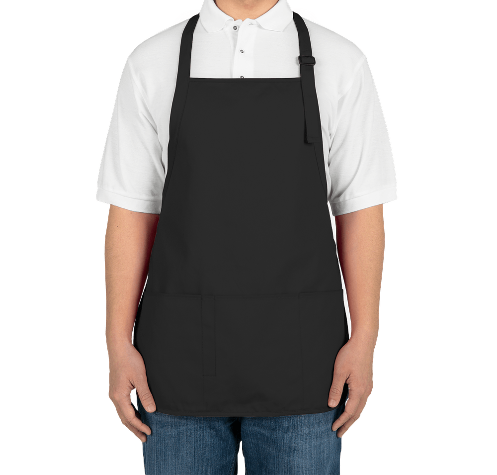 Port Authority Stain Release Medium Length Apron - Embroidered-default