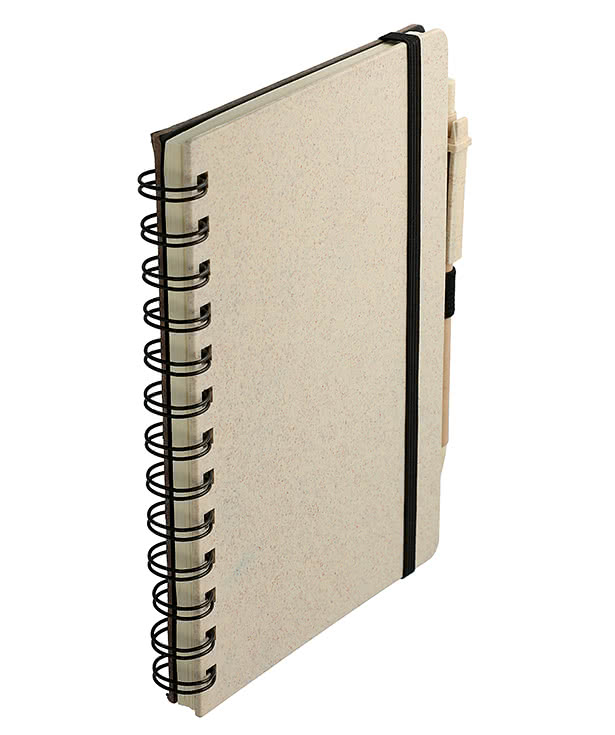 Wheat Straw Notebook with Pen