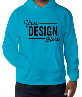 Hanes EcoSmart 50/50 Pullover Hoodie - Color: Teal