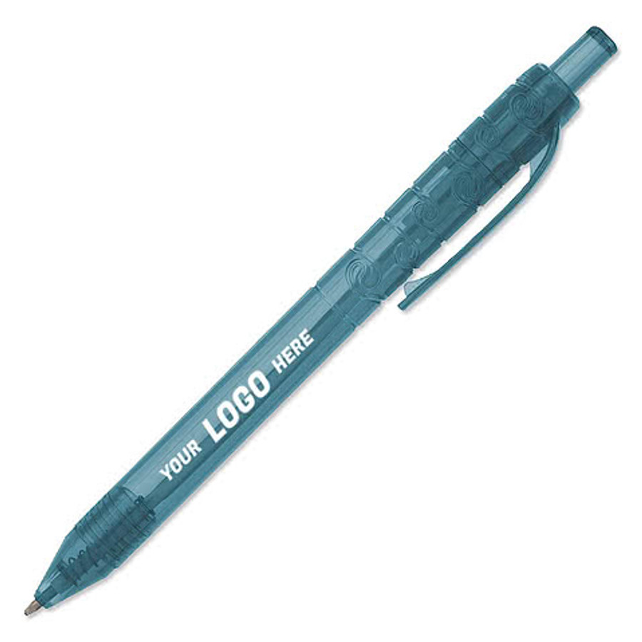 Oasis Recycled Click Pen (black ink) in Blue