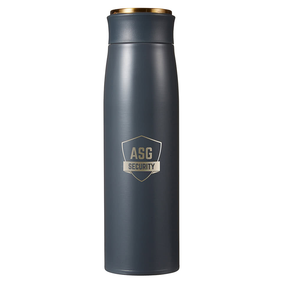 17 oz. Silhouette Insulated Stainless Steel Water Bottle with Golden Top