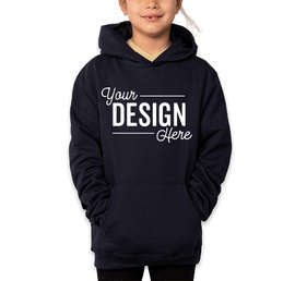 Champion Youth Powerblend Pullover Hoodie - Color: Navy