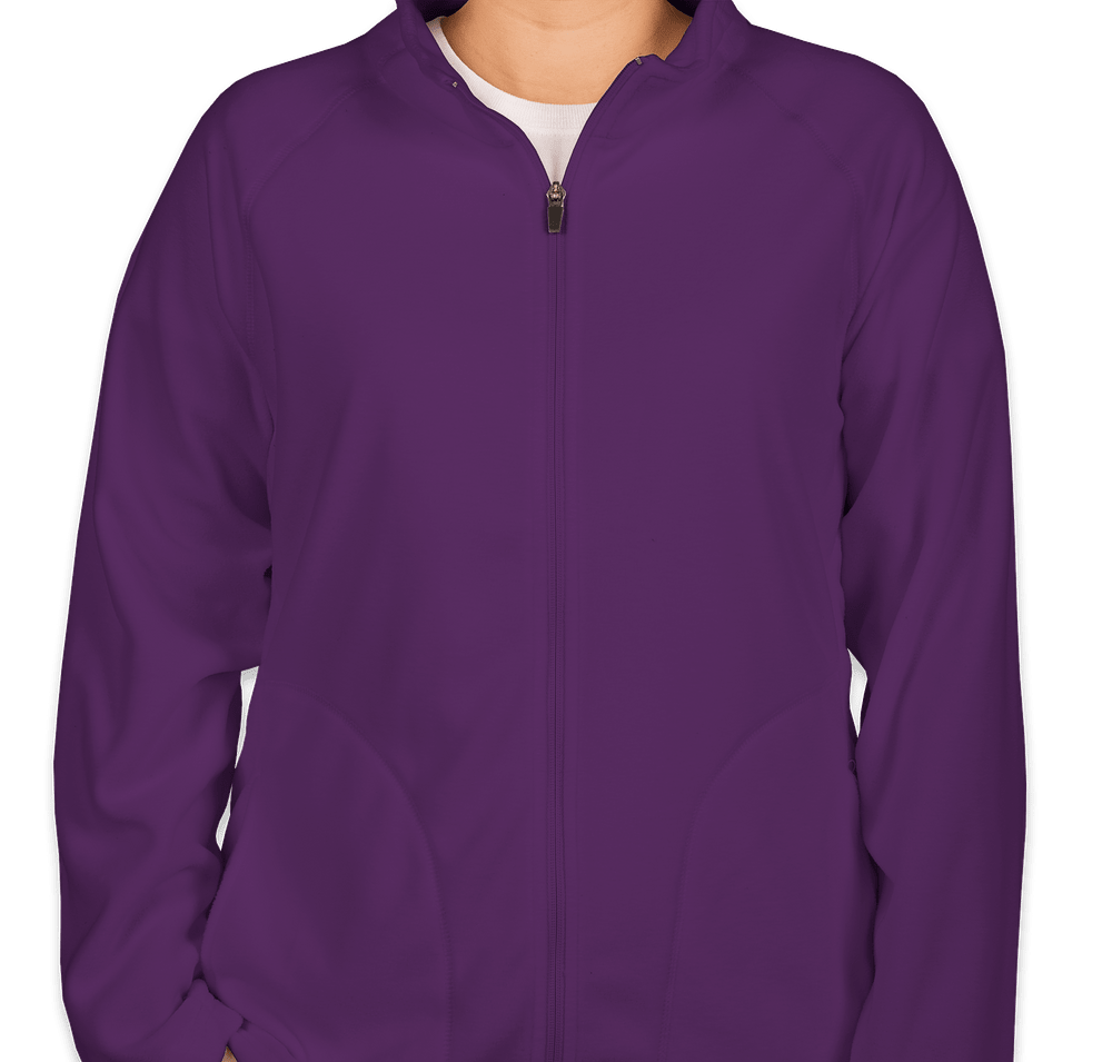 Team 365 Women's Full Zip Microfleece Jacket - Embroidered-default