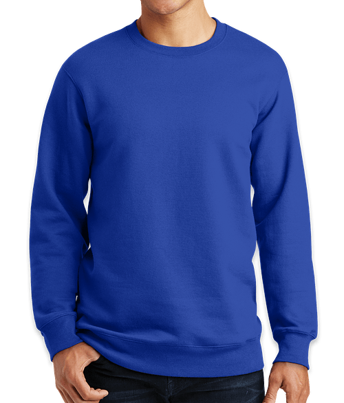 Port & Company Fan Favorite Crewneck Sweatshirt in True Royal