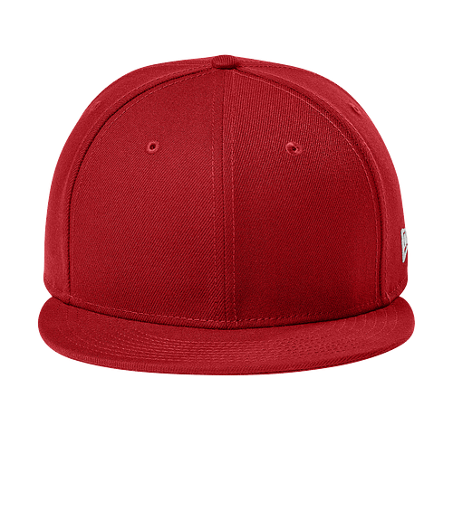 New Era 9FIFTY Flat Bill Snapback Baseball Hat in Flag Scarlet