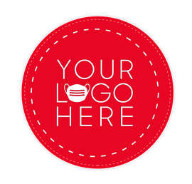 Customized Full Color 12" Circle Floor Decal - Color: Red