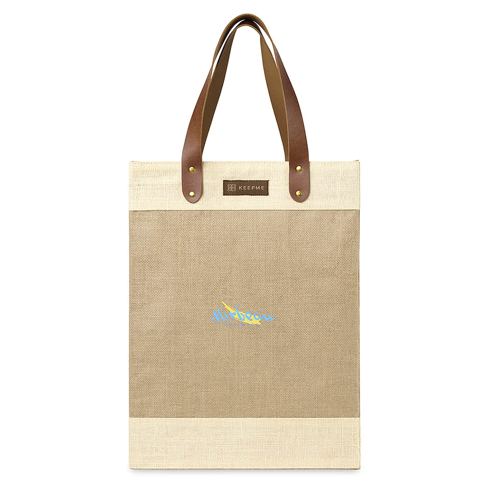 Full Color Out of the Woods Jute Tall Tote Bag