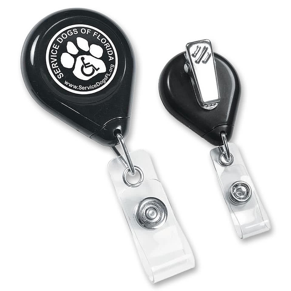 Tear Shape Retractable Badge Holder