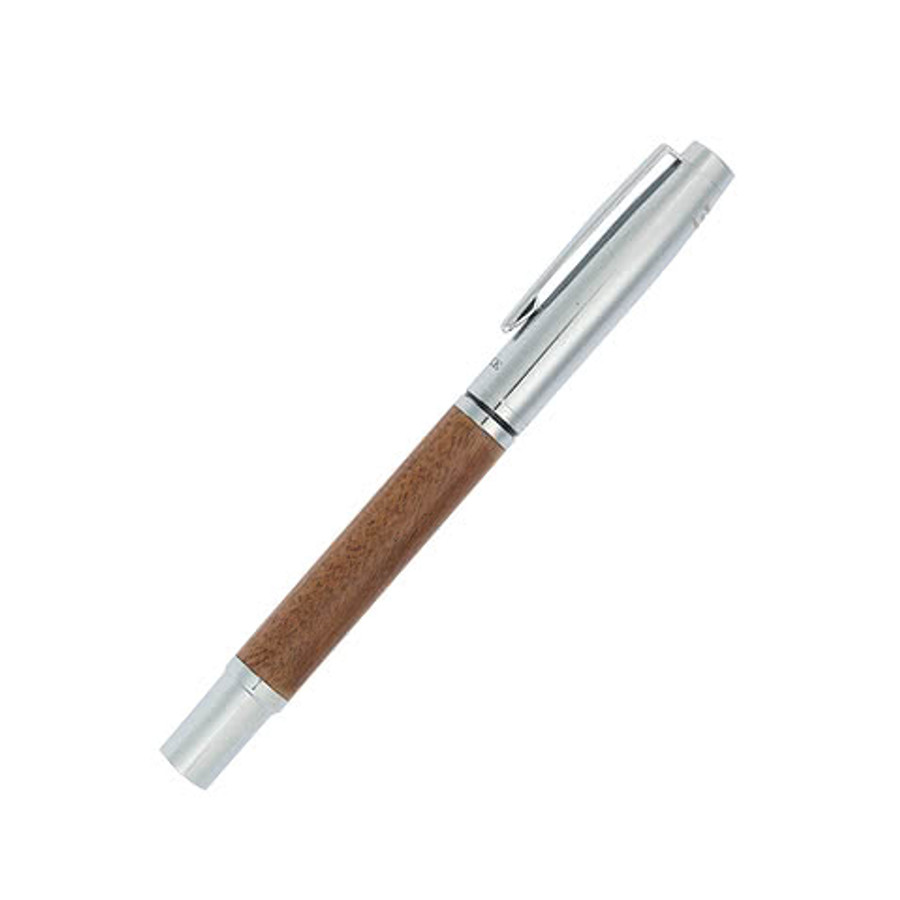 Laser Engraved Luxe Walnut Executive Rollerball Gel Pen (black ink) in Wood(WD)