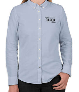 Tommy Hilfiger Women's New England Solid Oxford Shirt - Color: Collection Blue