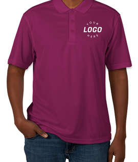 Clique by Cutter & Buck Spin Eco Performance Pique Polo - Screen Printed - Color: Gala Pink