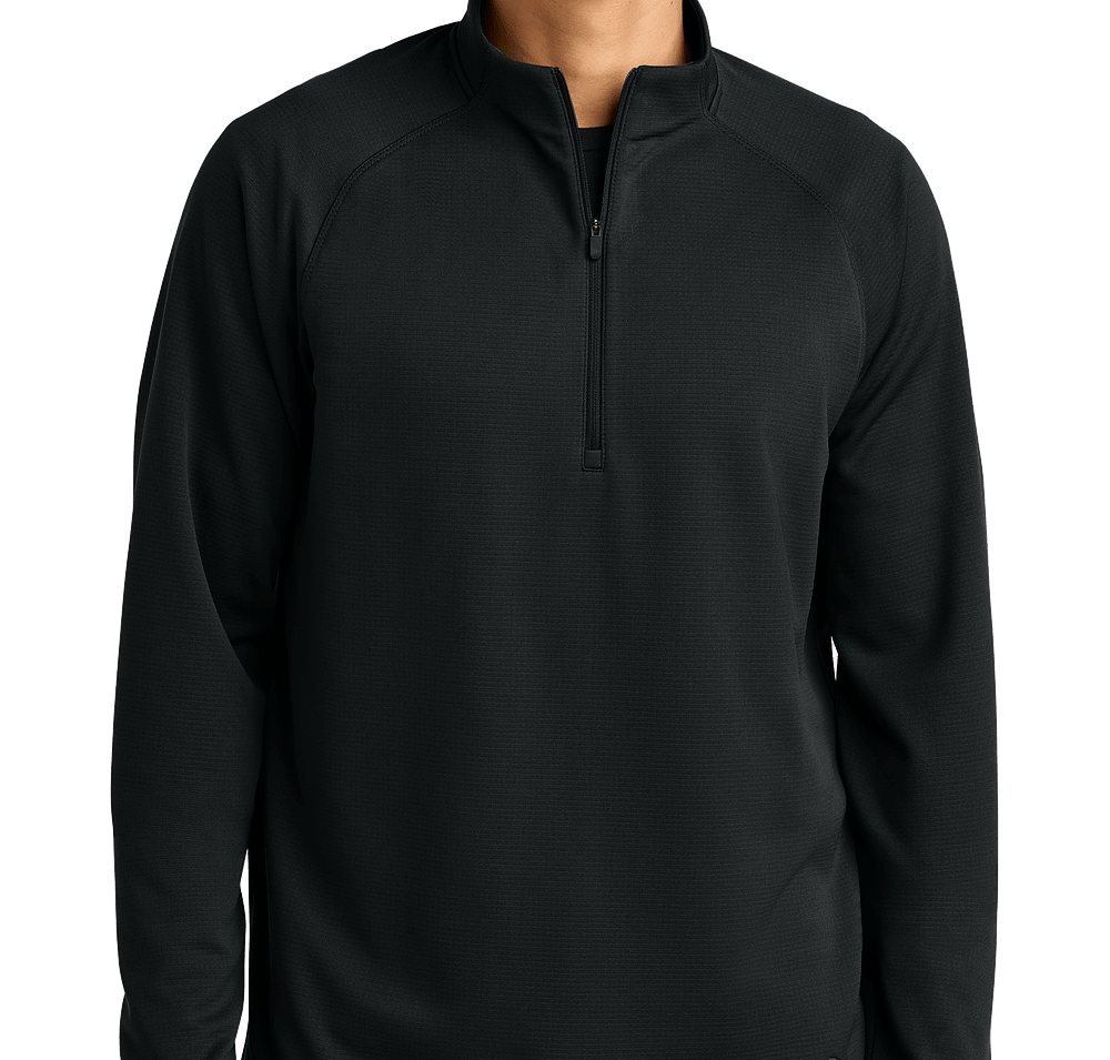 New Era Stand Out Recycled Quarter Zip Sweatshirt - Embroidered-default