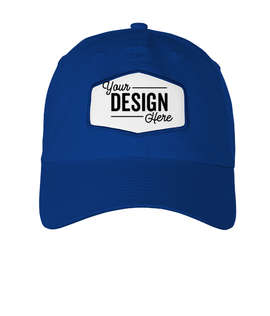 Ahead Largo Washed Twill Baseball Hat with White Hexagon Patch - Color: University Tour Blue