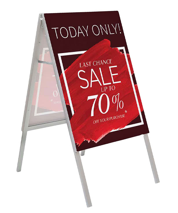 Full Color 23" x 44" Impress Lite A-Frame Sign Kit
