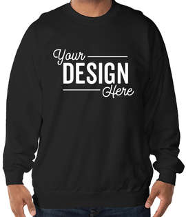 Hanes Ultimate Heavyweight Crewneck Sweatshirt - Color: Black