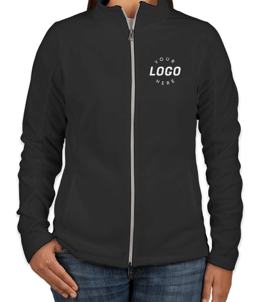 Port Authority Women's Full Zip Microfleece Jacket in Black