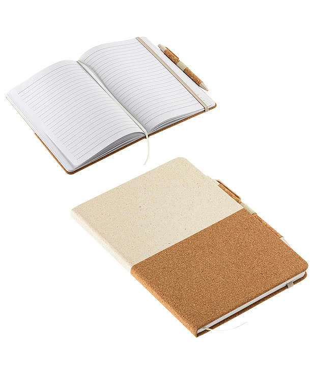 GrassField Cork Recycled Notebook with Pen