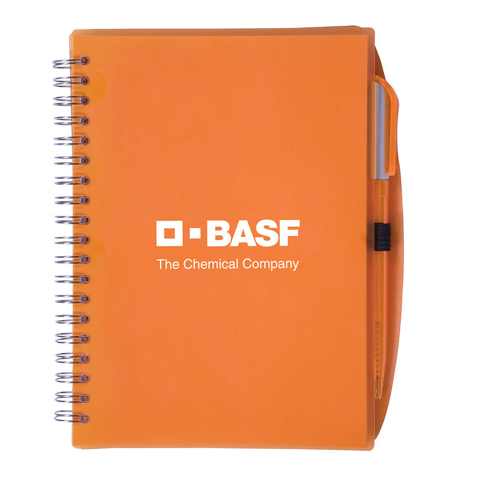 Soft Cover Spiral Notebook with Pen