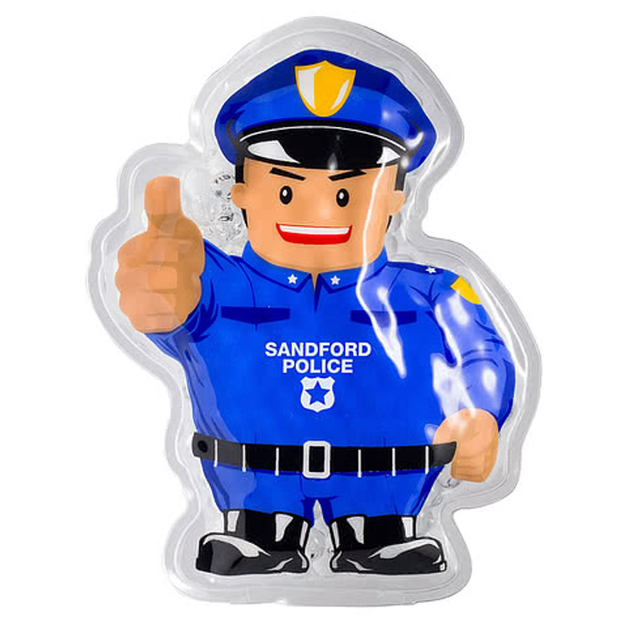 Police Officer Aqua Pearls Hot/Cold Pack in Blue