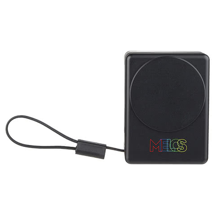 5,000 mAh 15W MagClick Power Bank with Wall Plug in Black