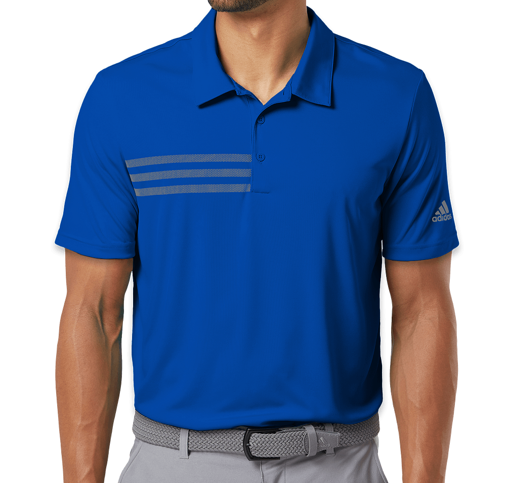 Adidas 3-Stripes UPF 50+ Performance Polo - Printed-default