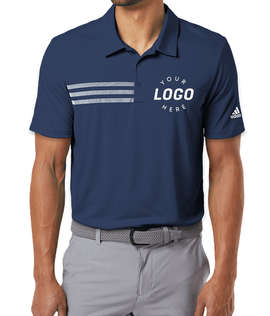 Adidas 3-Stripes Performance Polo - Color: Collegiate Navy / White