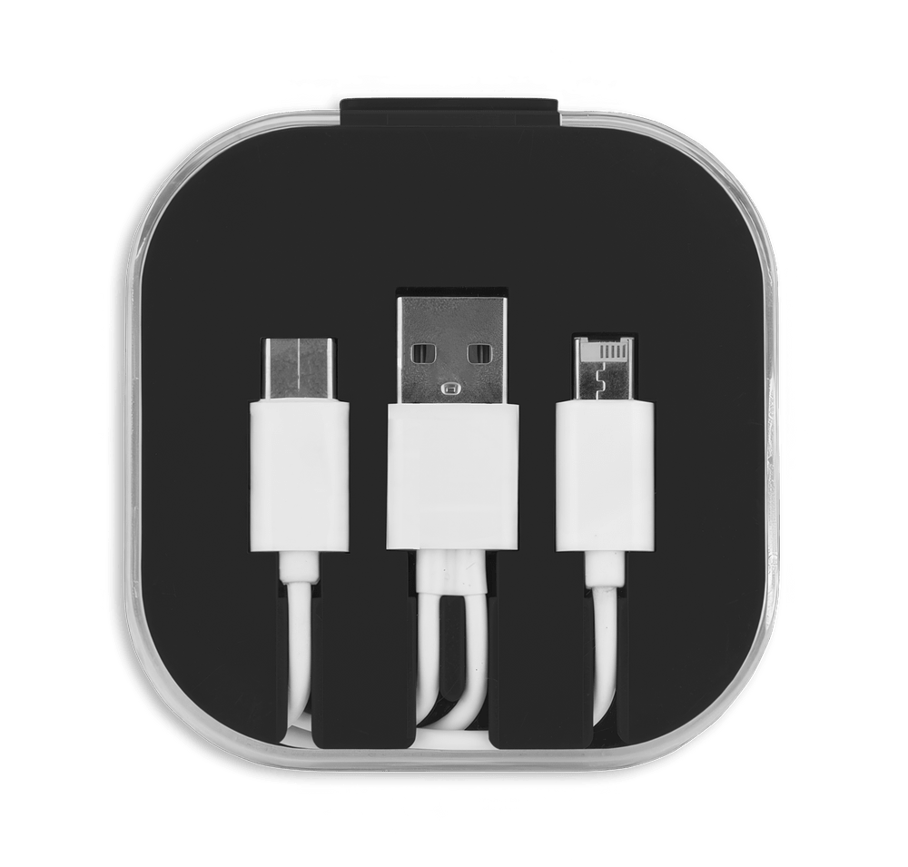 3-Piece Charging Cable Set with Phone Holder-default
