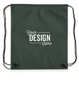Promotional Non-Woven Drawstring Bag - Color: Forest Green