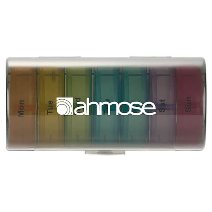 7 Day Recycled Travel Pill Organizer in Black
