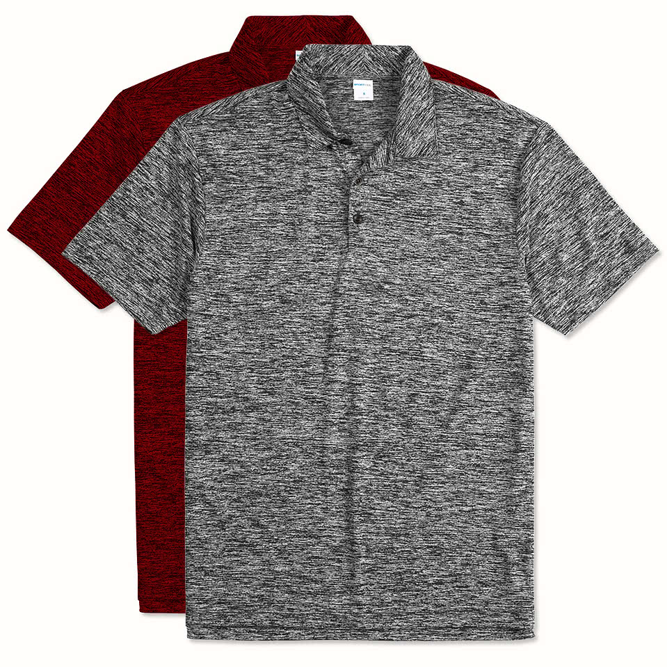 Sport-Tek Electric Heather Performance Polo