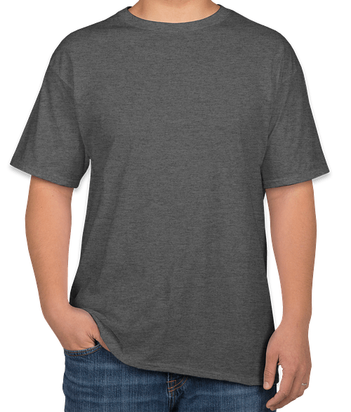 Hanes Essential-T Crewneck T-shirt in Charcoal Heather